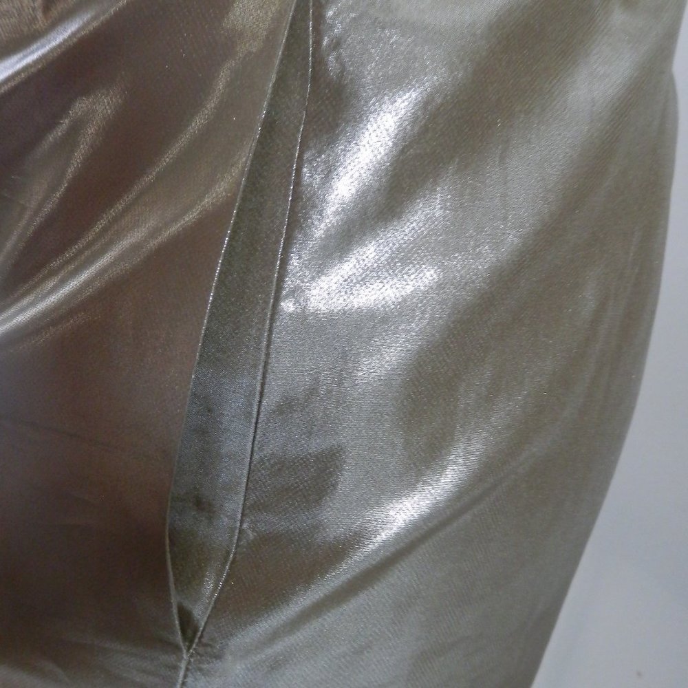 J. Crew Metallic Gold Silk Mini Skirt - Picture 4 of 5